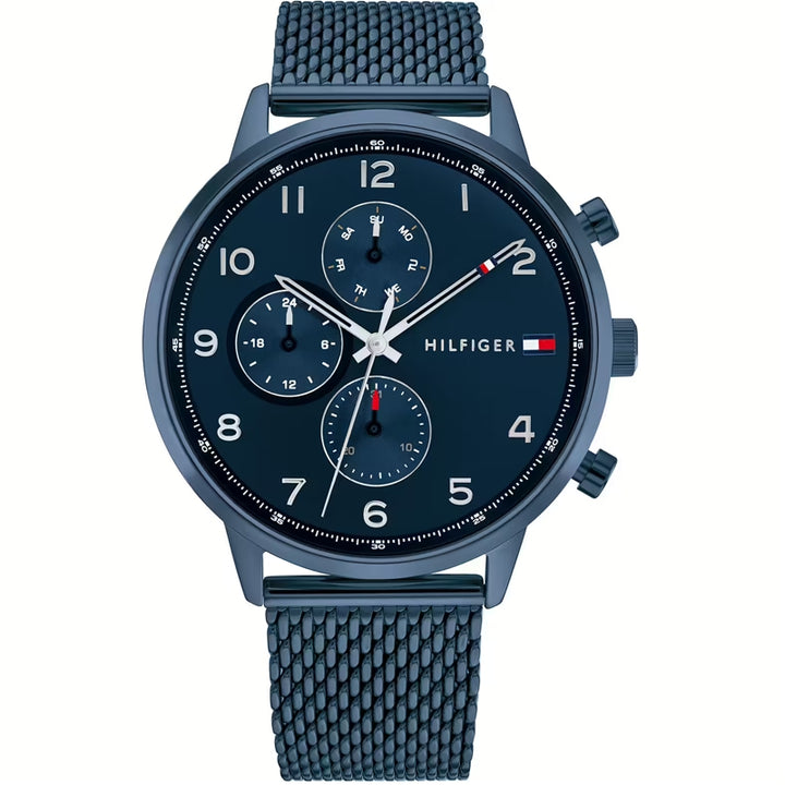 Tommy Hilfiger Blue Chronograph Mesh Watch
