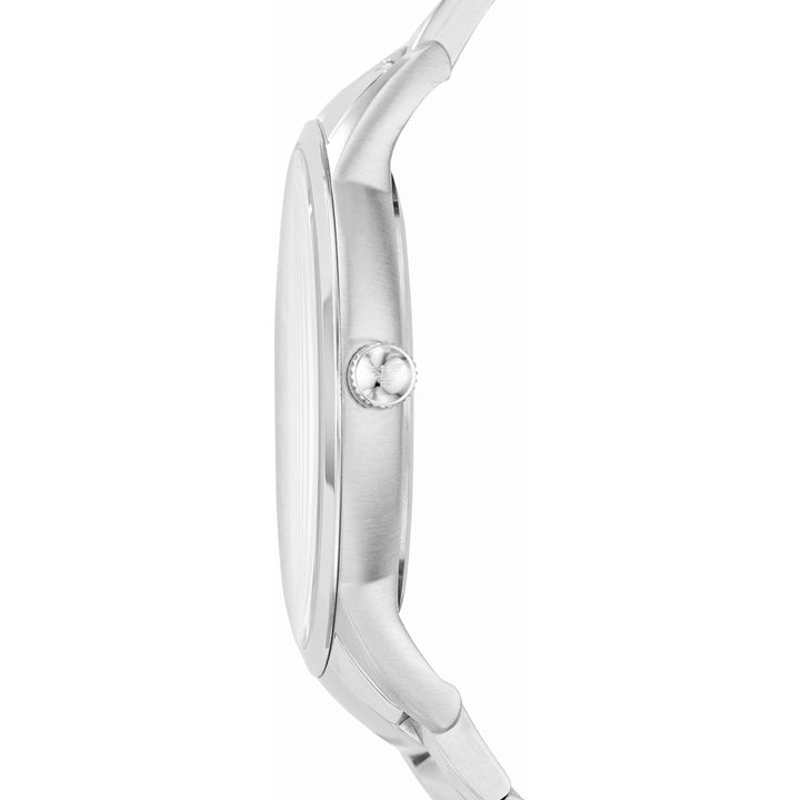 Emporio Armani Silver & Blue Analog Watch