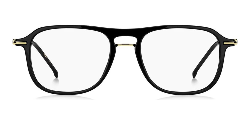 Refined Black and Gold Acetate Eyeglasses