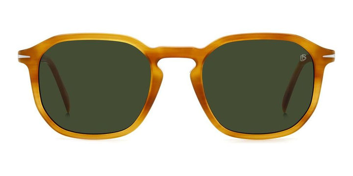 Amber Brown Classic Frame with Dark Green Precision Lenses
