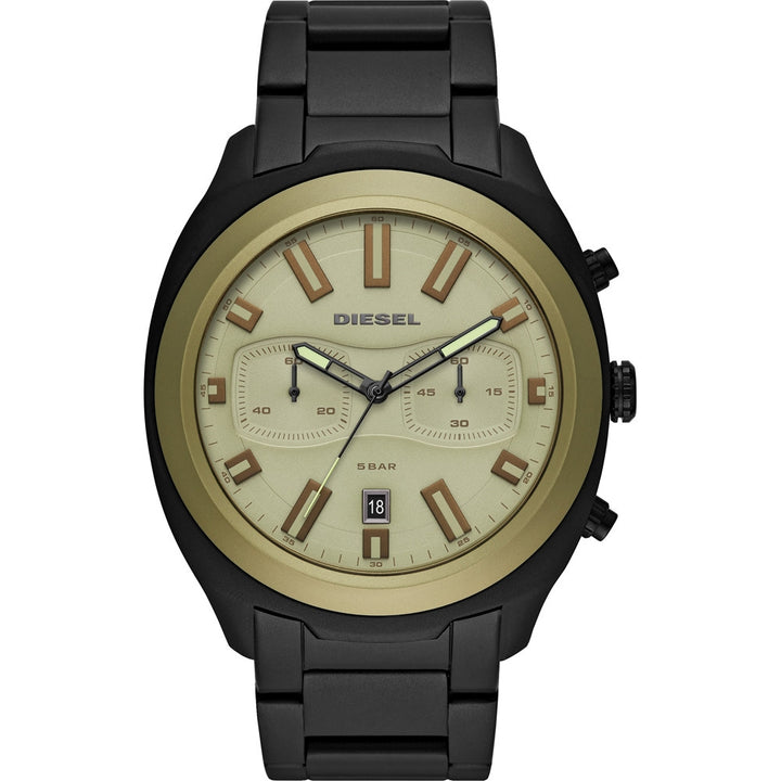 Diesel Chronograph Watch in Black & Gold