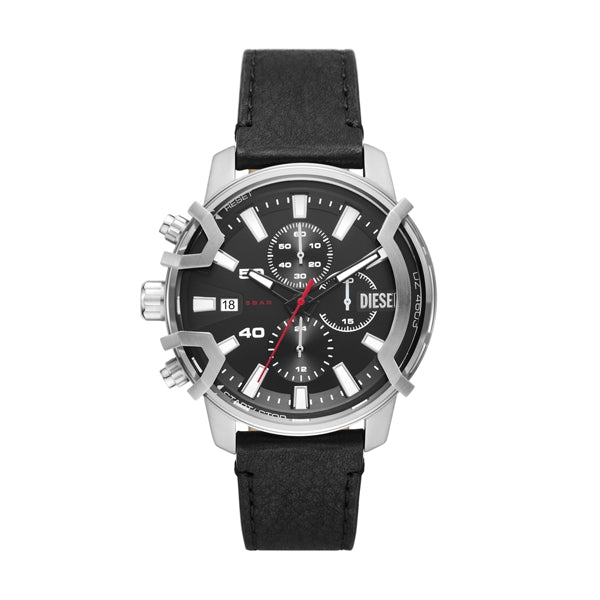 Diesel Chronograph Watch in Black & Silver