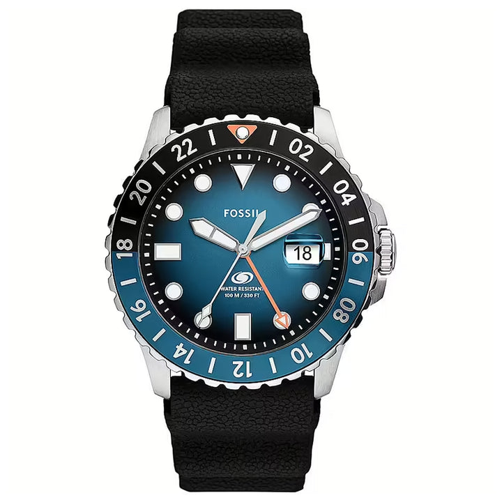 Fossil Diver's Watch in Black & Silver