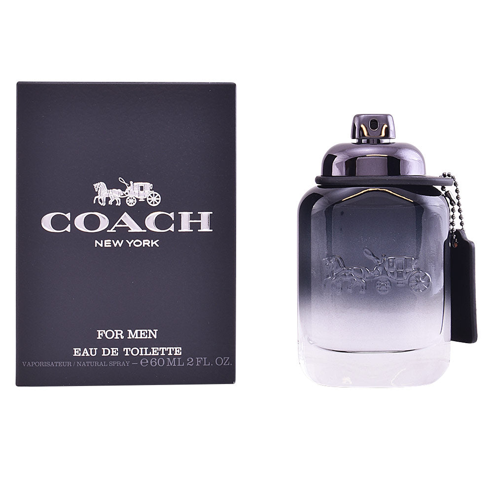 Clear glass Eau de Toilette bottle with metal plaque, 100 ml, woody-aromatic.
