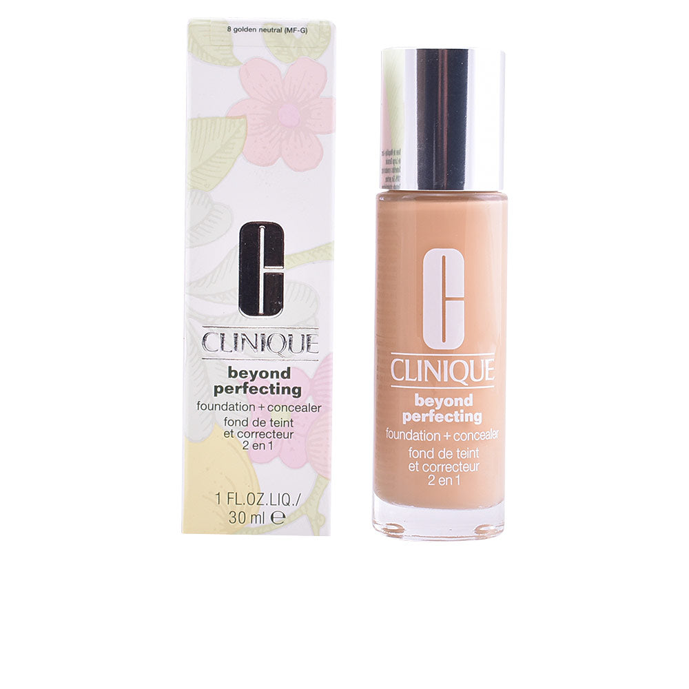 30 ml tube of lightweight correcting foundation cream, shade 8 golden neutral