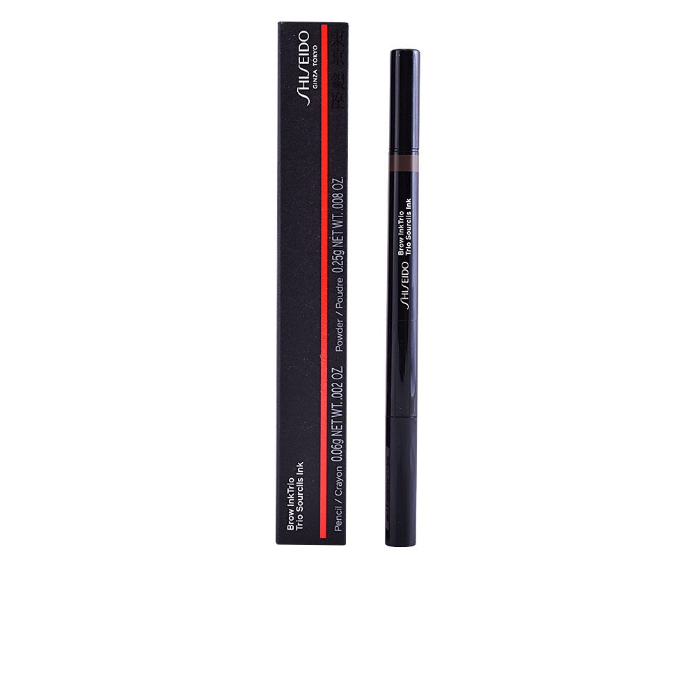 Slim taupe 3‑in‑1 brow pencil with built‑in spoolie, 0.31 g
