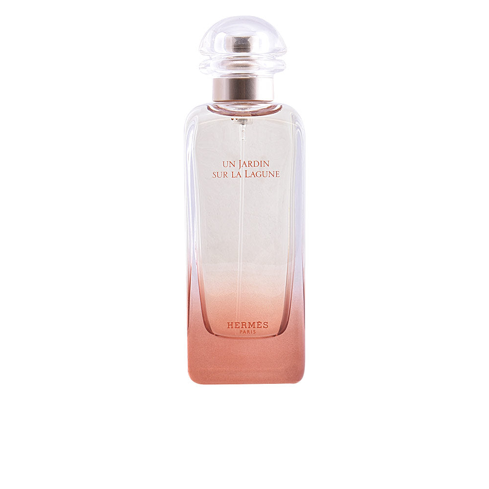 Ochre-gradient glass perfume bottle with floral-themed box, 100 ml Unisex EDT