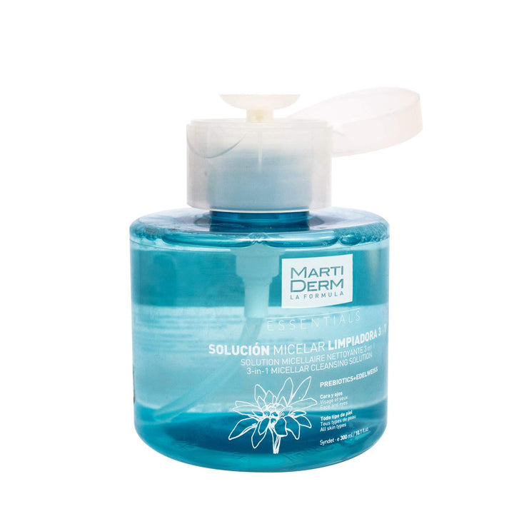 Clear 300 ml micellar cleansing solution bottle for Unisex, gentle daily use