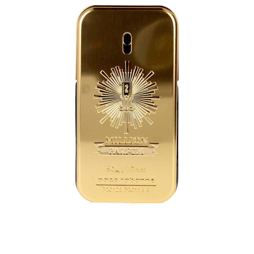 Gilded lingot perfume bottle, 50 ml, leather-floral parfum for Man