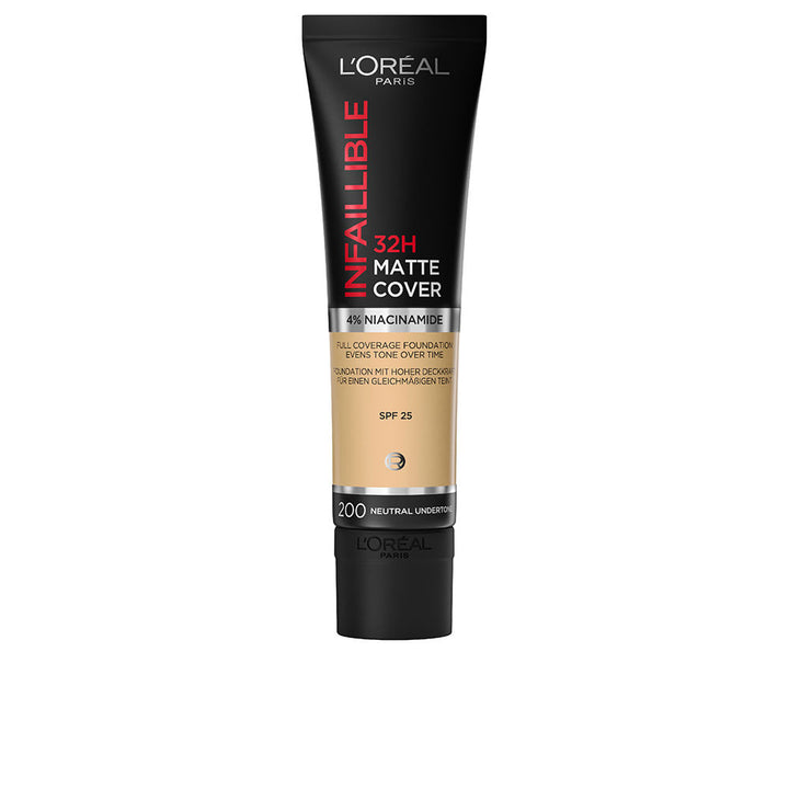 30 ml matte longwear liquid foundation bottle, neutral undertone shade