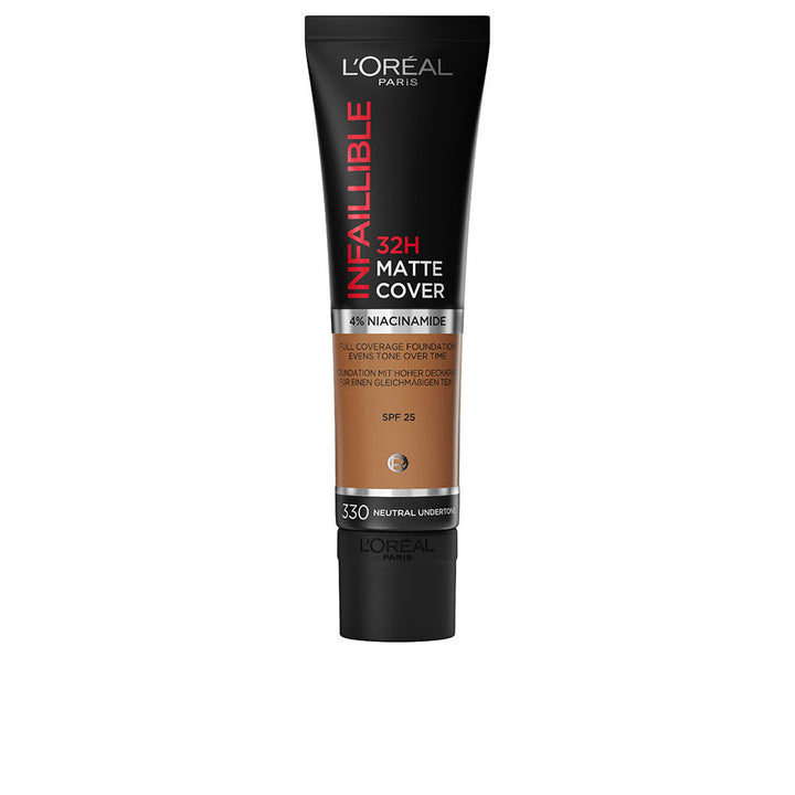 30 ml bottle of long-wear matte liquid foundation in neutral shade