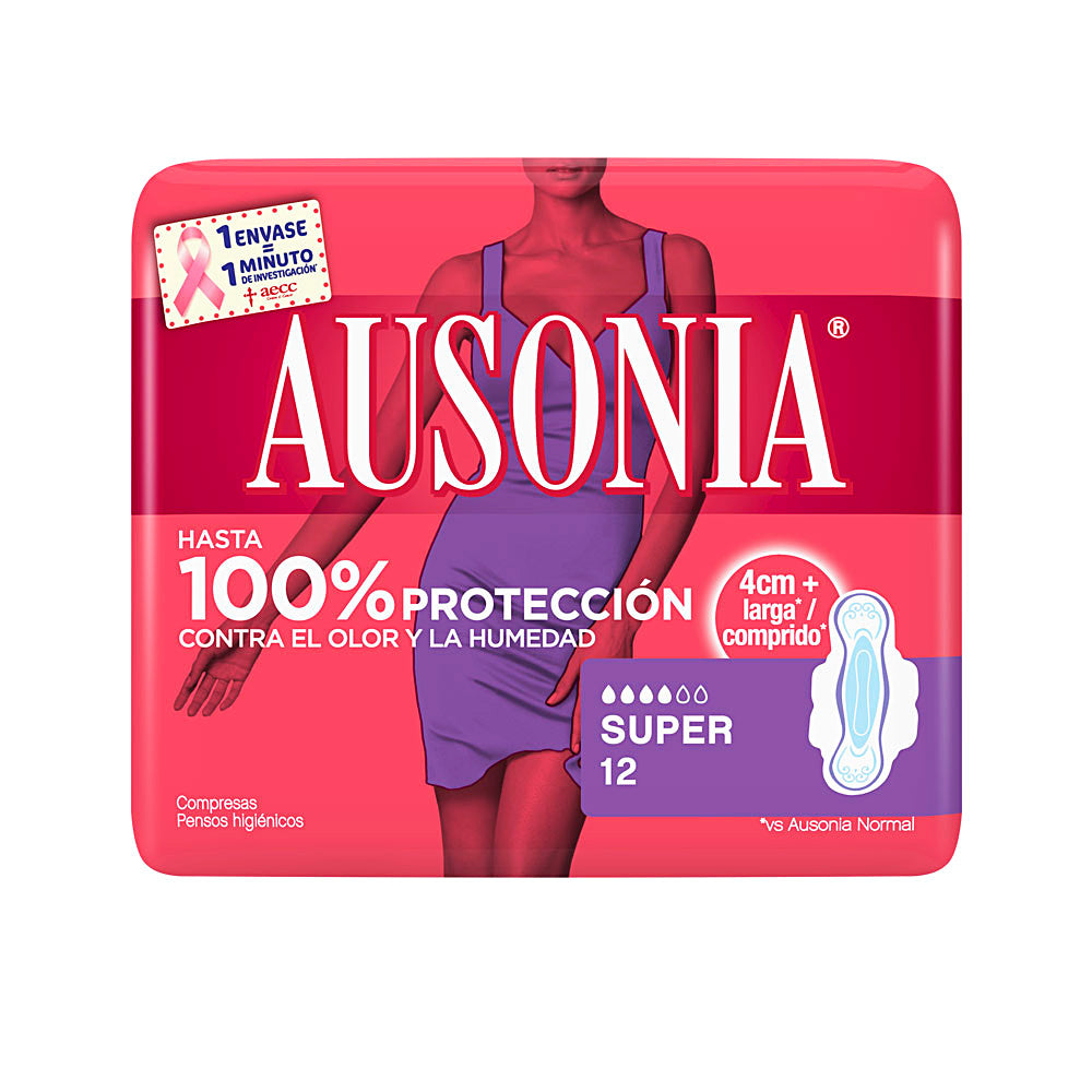 Pack of 12 winged sanitary pads for women, wide wings, odour control