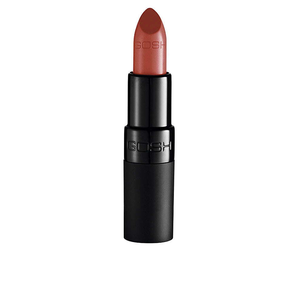 Matte nougat lipstick bullet, creamy satin-matte finish, 4 g tube