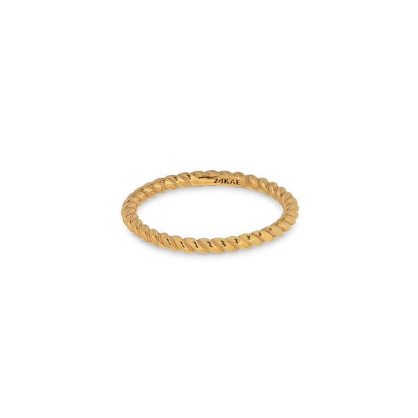 Twisted Elegance Band in Radiant Gold