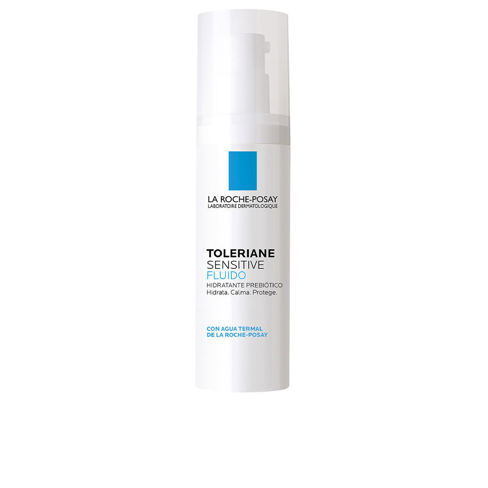 40 ml lightweight hydrating fluid in white packaging, suitable for sensitive Women