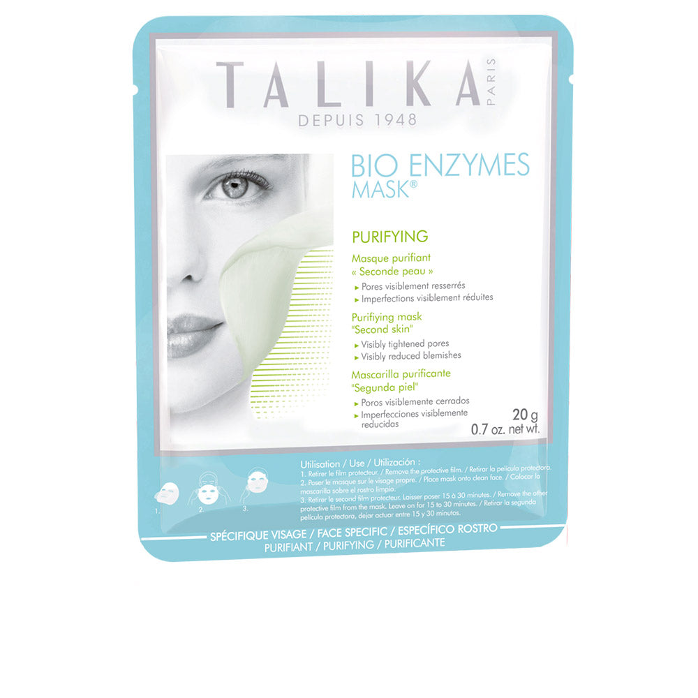 Bio‑cellulose sheet mask in sachet, 20 g, purifying formula for Women