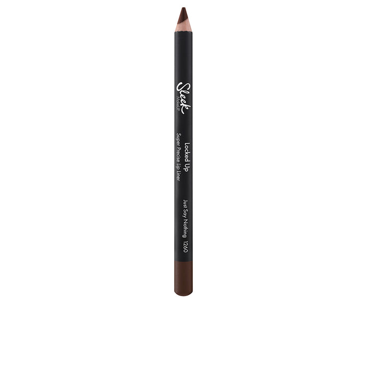 Slim cream lip liner pencil in muted nude shade, capped and sharpened