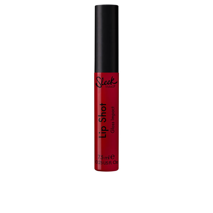 Slim 7.5 ml liquid lip gloss tube in deep shade with doe‑foot applicator