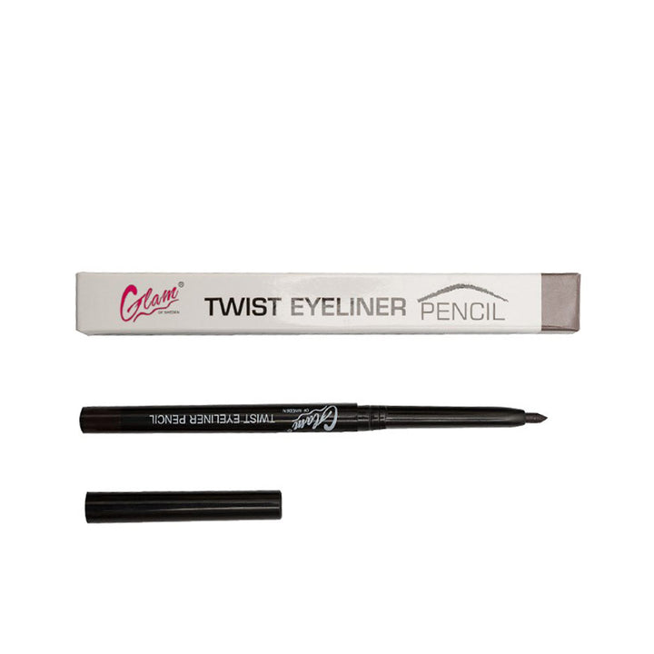 Automatic brown twist eyeliner pencil, cream formula, 0.3 g, compact