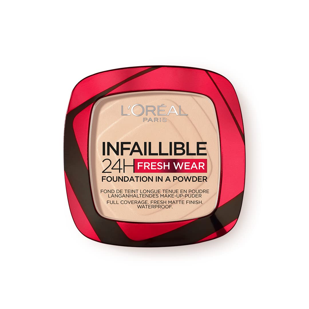 Compact longwear matte powder foundation, 9 g, waterproof, Unisex