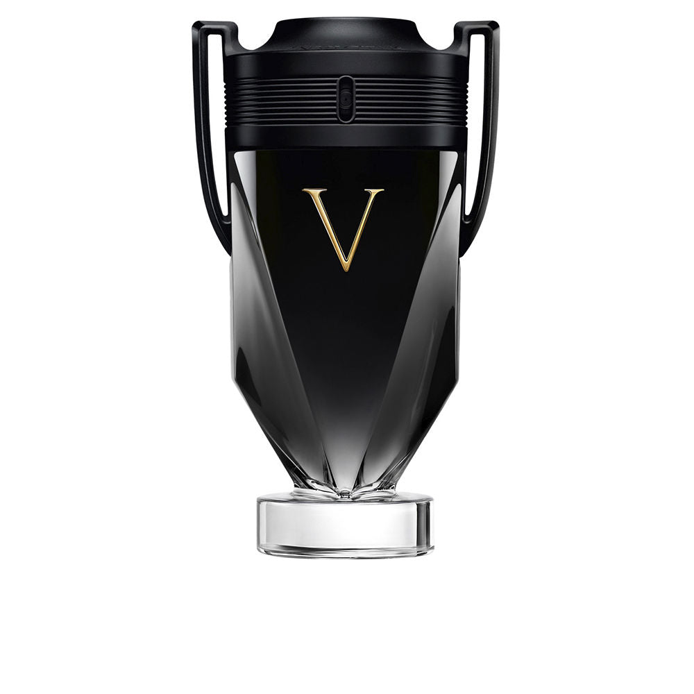 Glossy black flacon with matte cap, gold V, 200 ml Eau de Parfum for Man