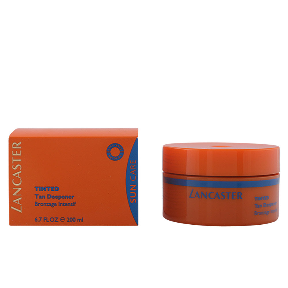 200 ml lightly tinted golden body gel in clear bottle, Unisex tinted tan deepener