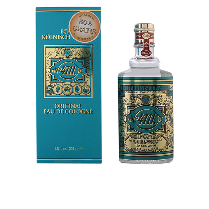 Glass flacon of citrus eau de cologne, 800 ml, bergamot and neroli notes, Unisex