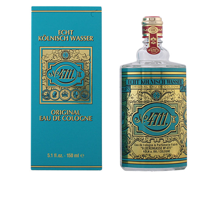 Glass flacon of citrus eau de cologne, 800 ml, bergamot and neroli notes, Unisex