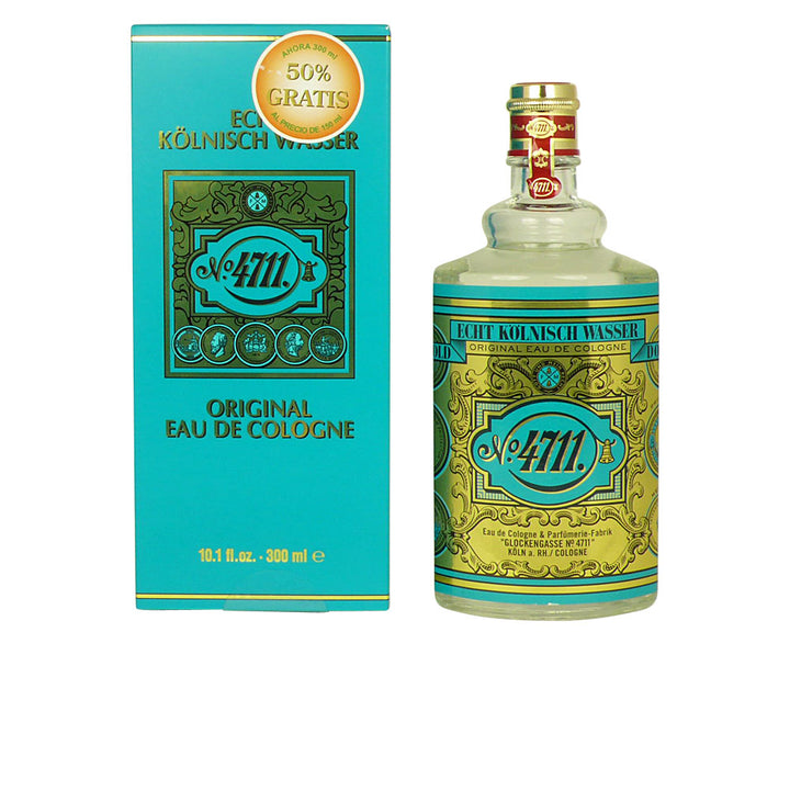 300 ml clear glass bottle of citrus-neroli eau de cologne, Unisex