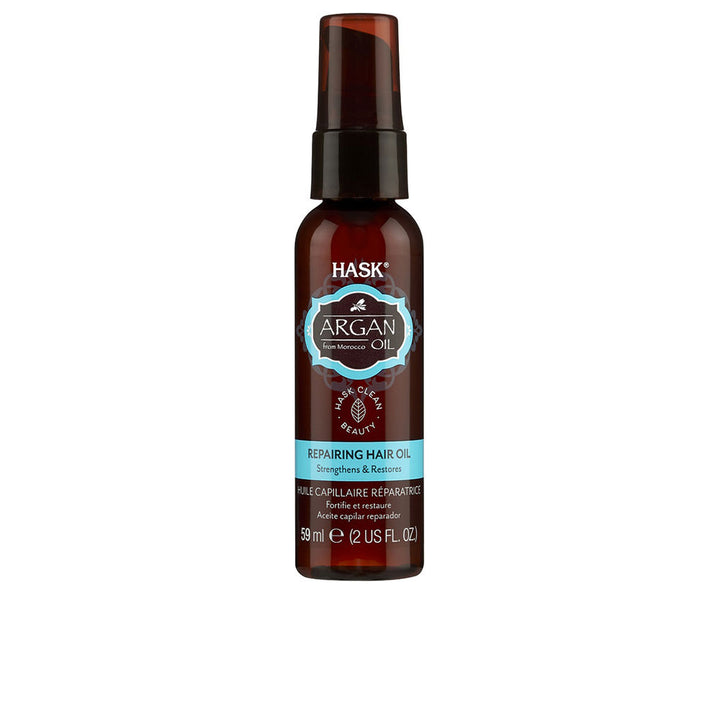59 ml amber hair oil bottle — argan repairing shine oil, Unisex