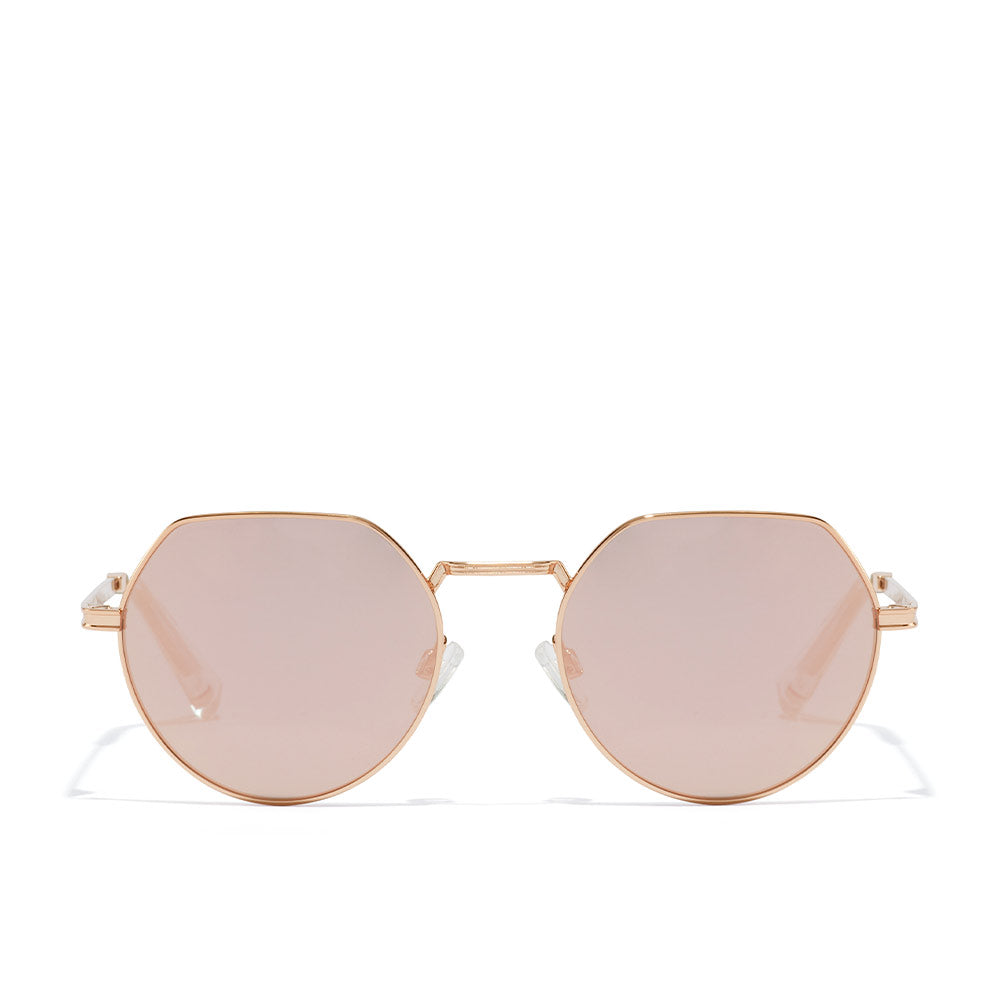 Aura Hawkers Rose Gold Round Sunglasses