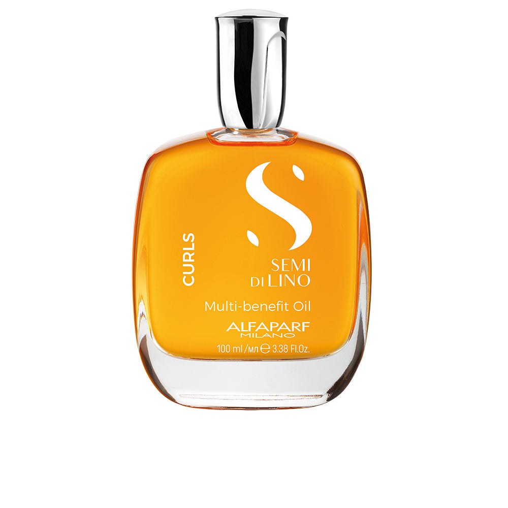 100 ml bottle of Semi Di Lino Curls multi‑action oil for women, lightweight curl oil
