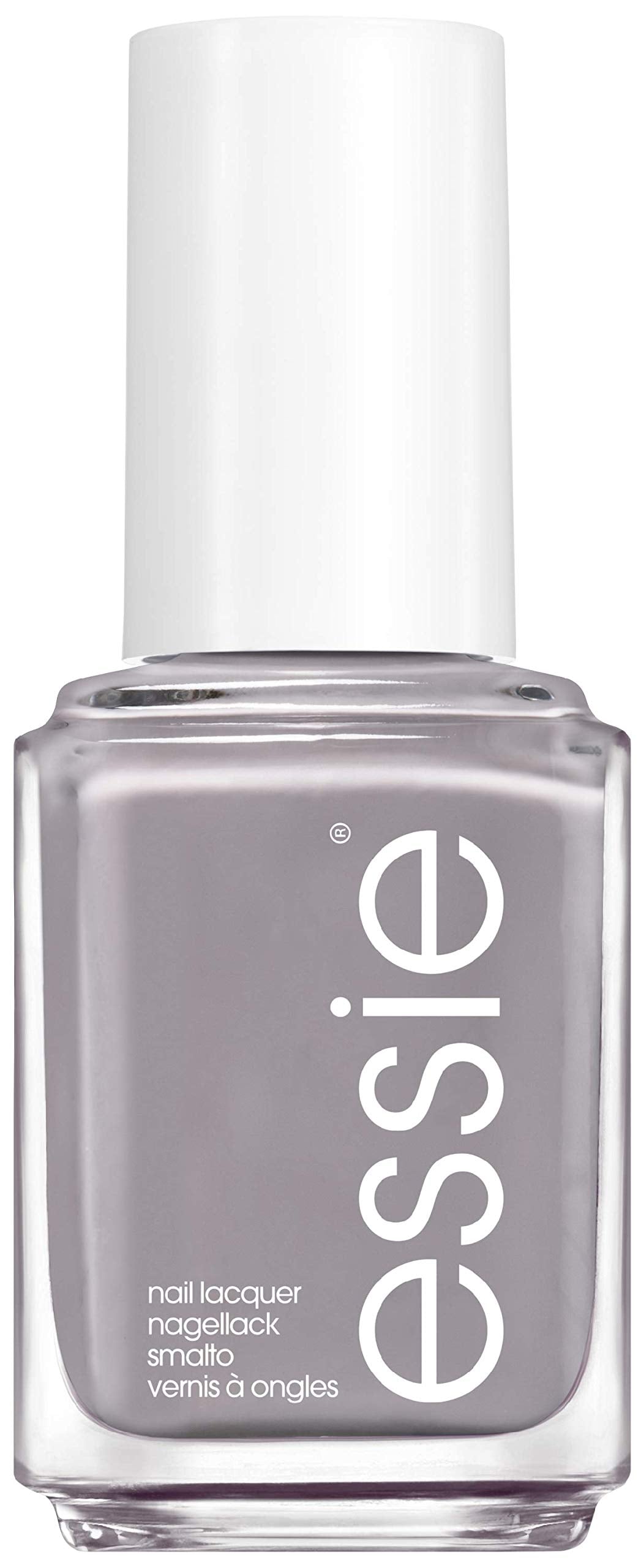 Bottle of cream neutral-pink nail lacquer, wide brush, 13.5 ml