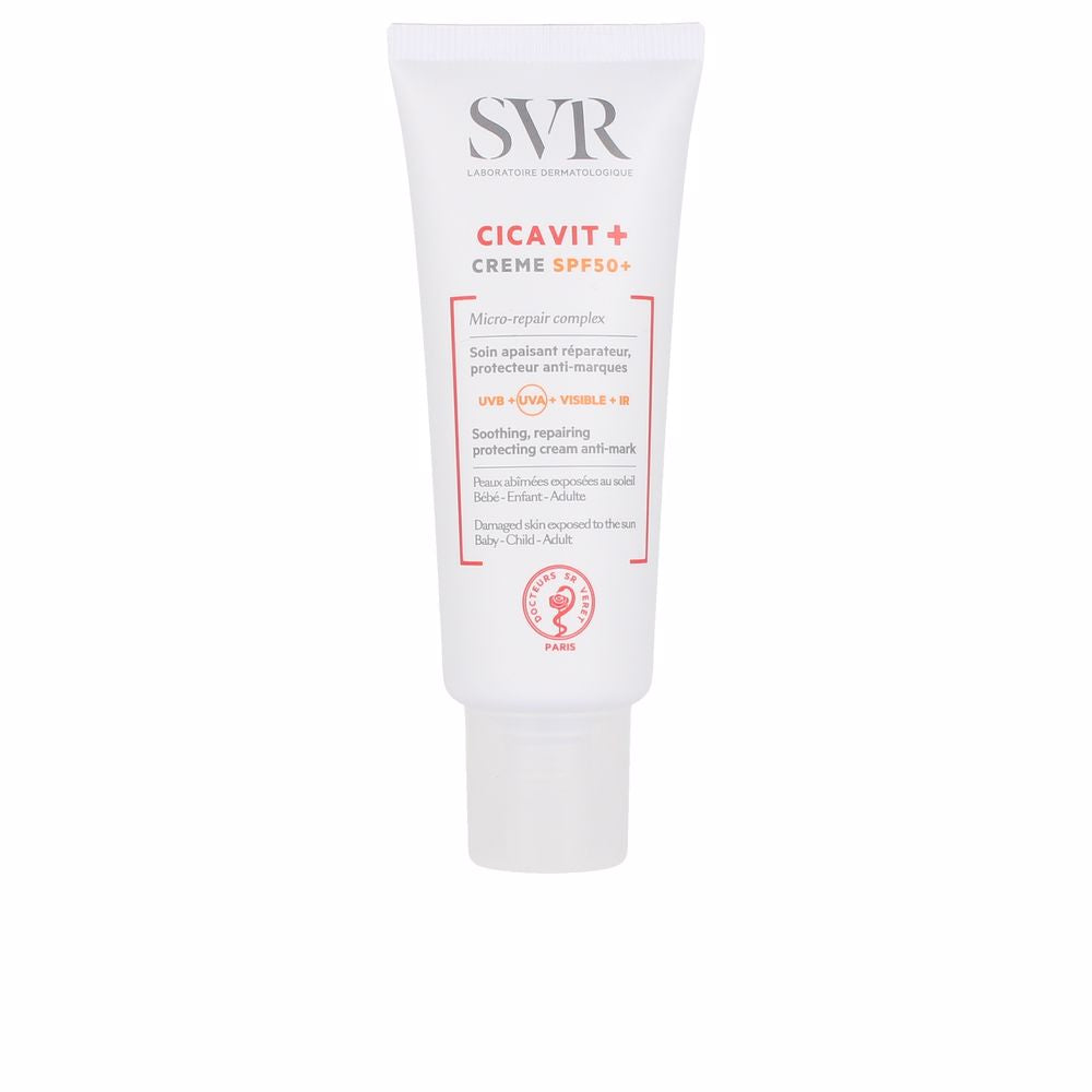 40 ml white repair cream tube, SPF50+ protective face cream for women