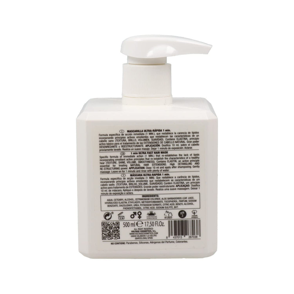 500 ml jar of ultra‑fast elastin hair mask — 1‑minute treatment, Unisex