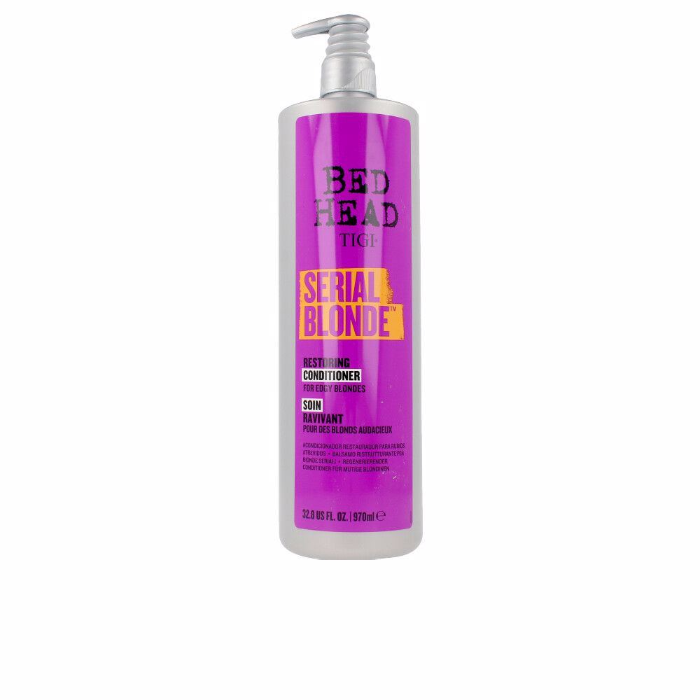 Large cream conditioner tube for restoring and smoothing colour-treated blonde hair, 970 ml