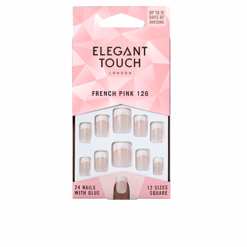 French Tip Nail Set with 24 Pieces