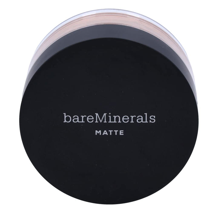 Loose mineral matte powder foundation in 21-neutral tan, 6 g tin, matte finish