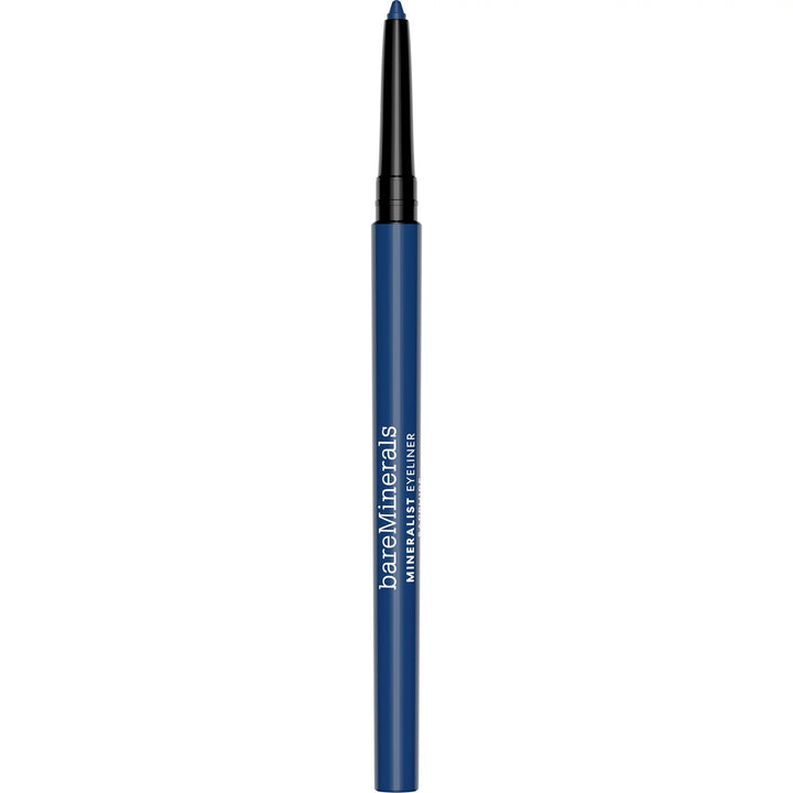 Sapphire cream mineral eyeliner pencil, deep blue shade, slim eco tube