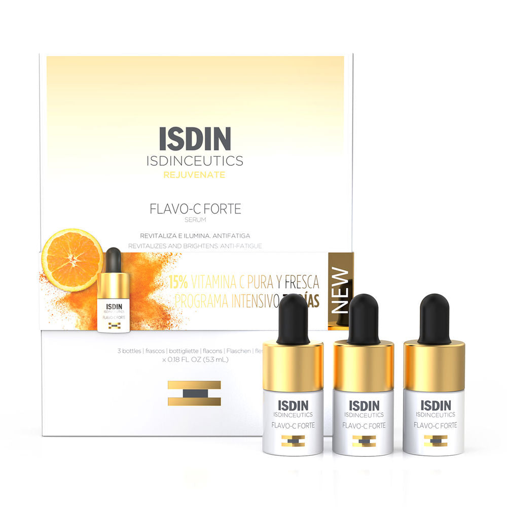 Small single‑dose powder-to-serum vial, 5.3 ml, brightening vitamin C treatment, Unisex