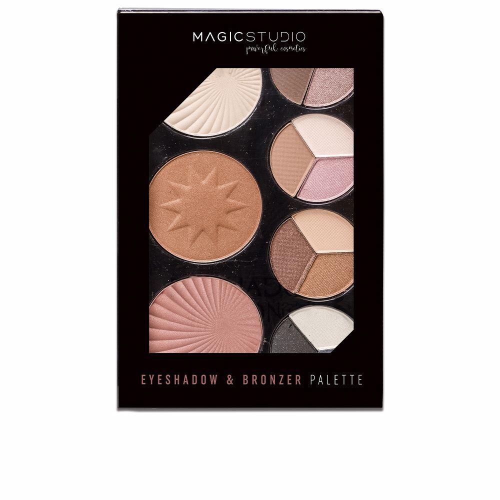Compact palette with nine eyeshadows and bronzer, mixed mattes and metallics, 23 g