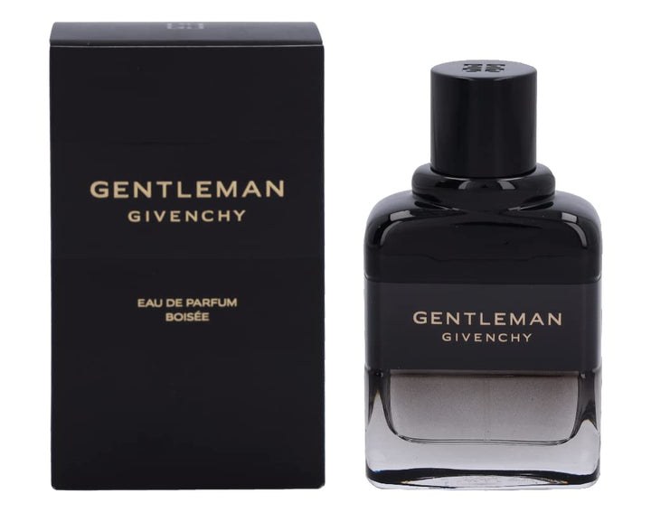 60 ml dark-banded glass bottle of Boisée Iris Eau de Parfum for Man