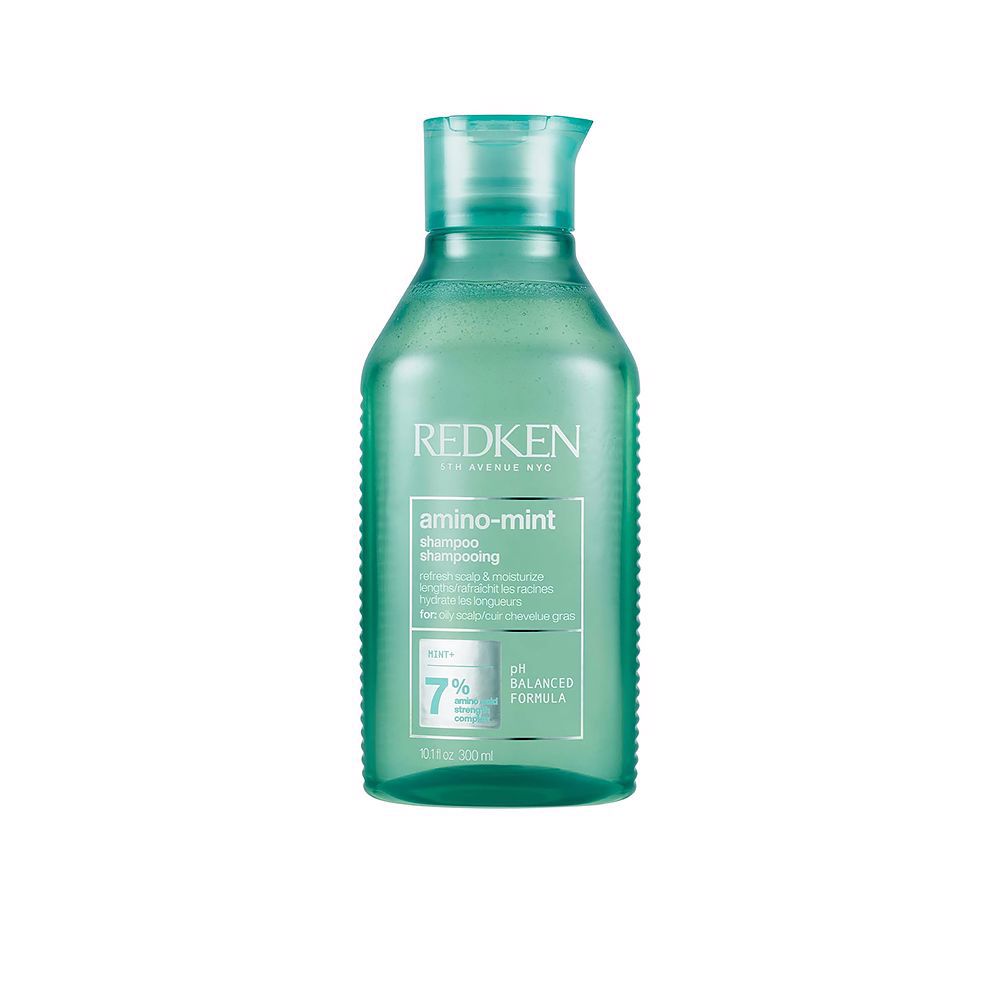 300 ml mint-coloured shampoo bottle for oily, sensitive scalps