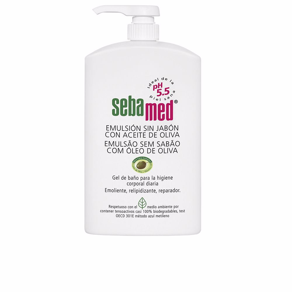 1,000 ml bottle of olive oil nourishing, soap-free Unisex body wash