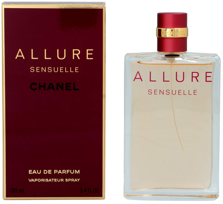 Glass 100 ml oriental-floral perfume bottle; warm amber liquid; minimalist cap