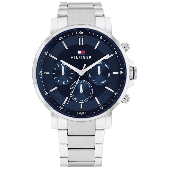 Navy Chronograph Precision with Stainless Steel Bracelet