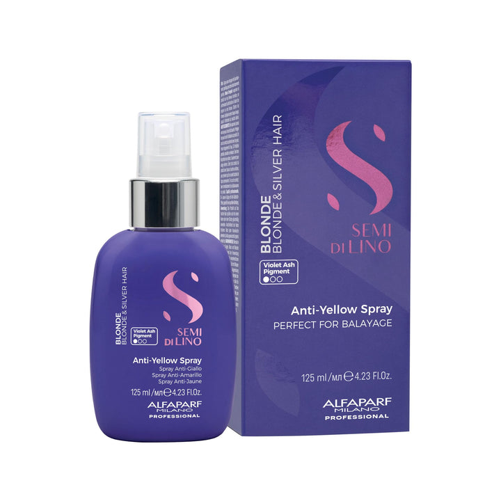 125 ml purple toning leave‑in spray for neutralising yellow tones in blonde and silver hair