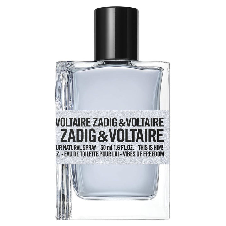 50 ml clear glass perfume bottle with woody-themed scent for Man