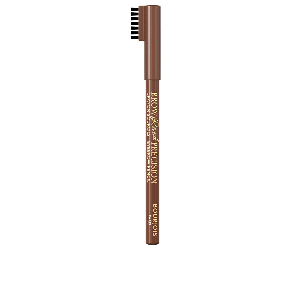 Automatic angled brown eyebrow pencil with integrated spoolie, 1.4 g, Unisex