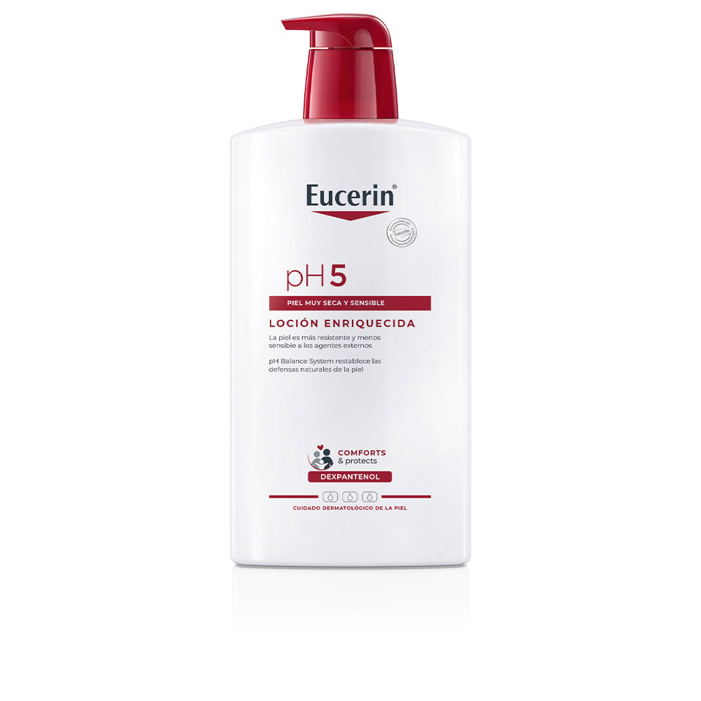 Tall 1,000 ml lotion bottle labelled PH5 for sensitive, very dry Unisex skin